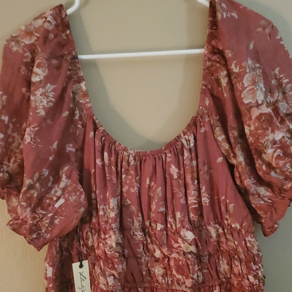 Liberty Brand Rust Floral Dress - Picture 7 of 10